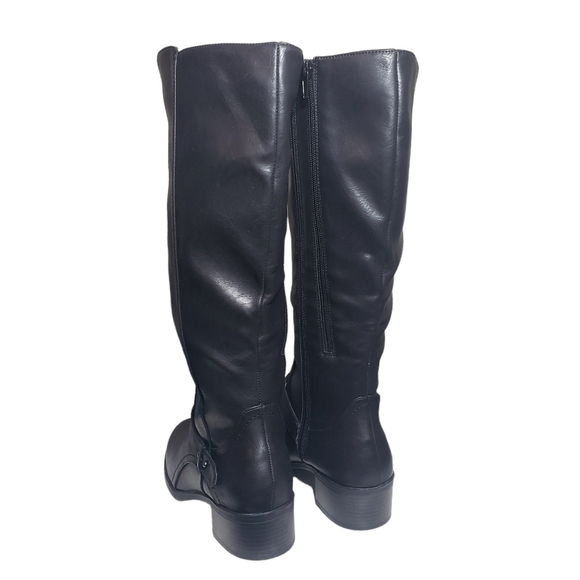 Easy Street Jewel Black Riding Boots Sz 9.5M - Picture 7 of 10